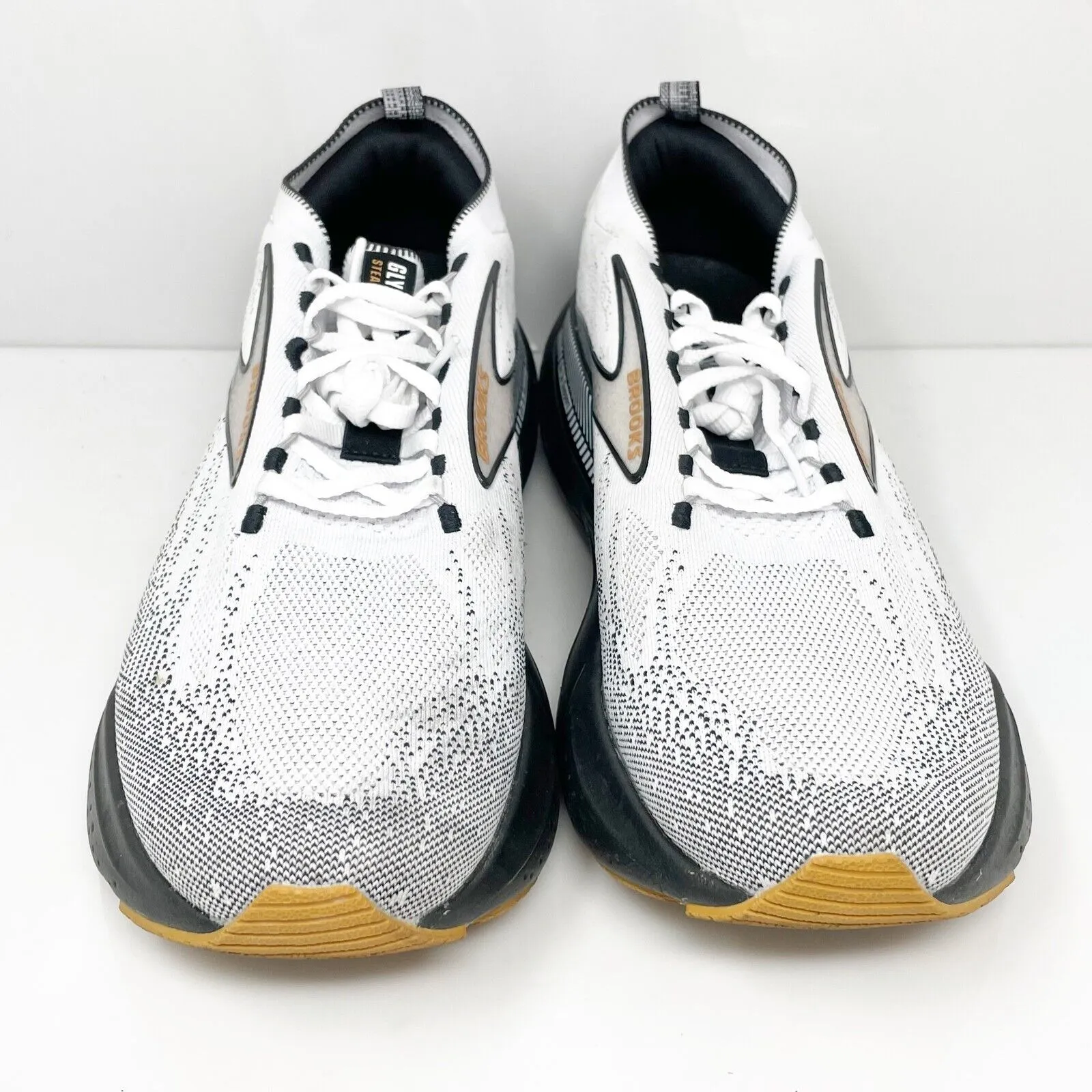 Brooks Mens Glycerin SF GTS 21 1104221D135 White Running Shoes Sneakers Sz 10.5D