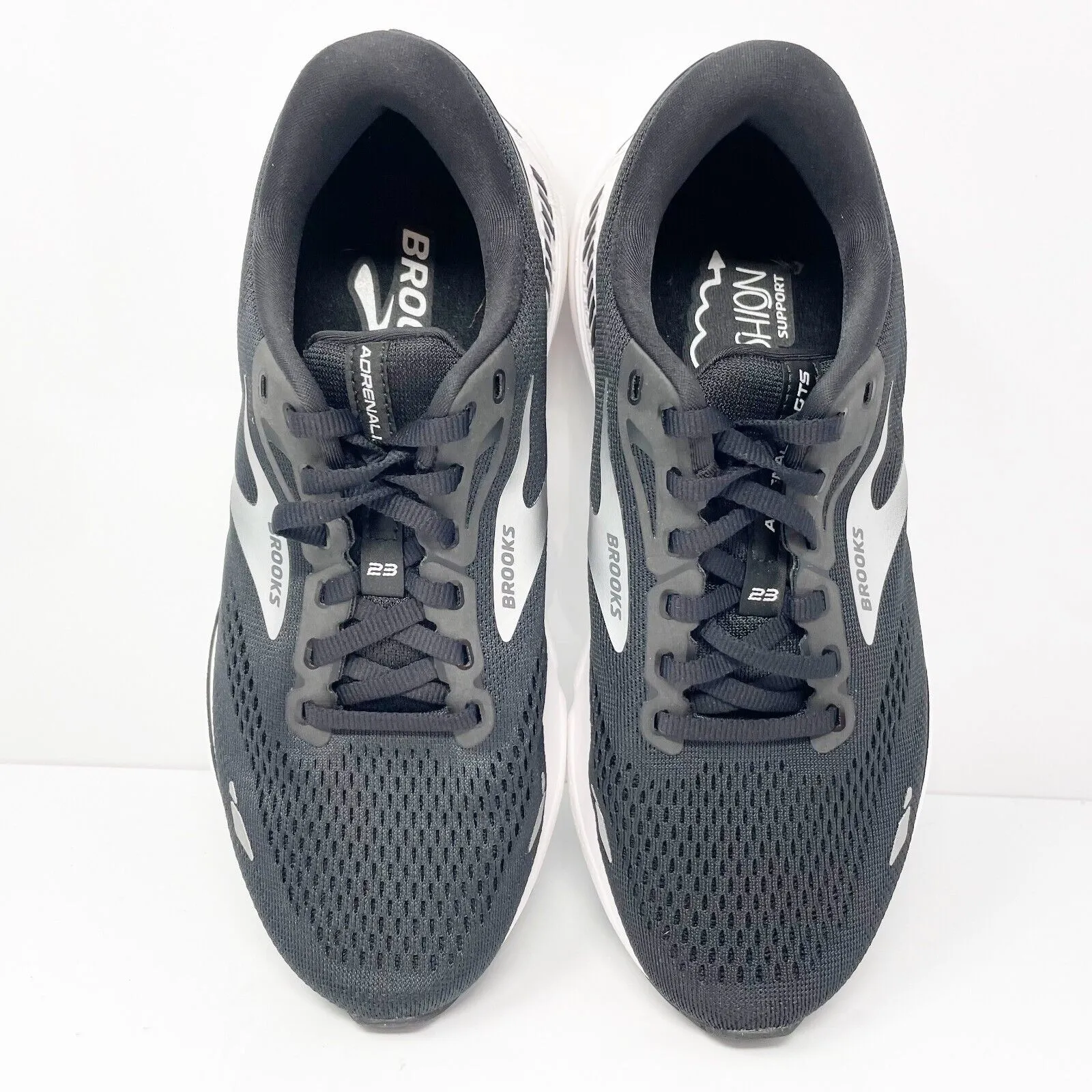 Brooks Womens Adrenaline GTS 23 1203811D004 Black Running Shoes Sneakers 8.5 D