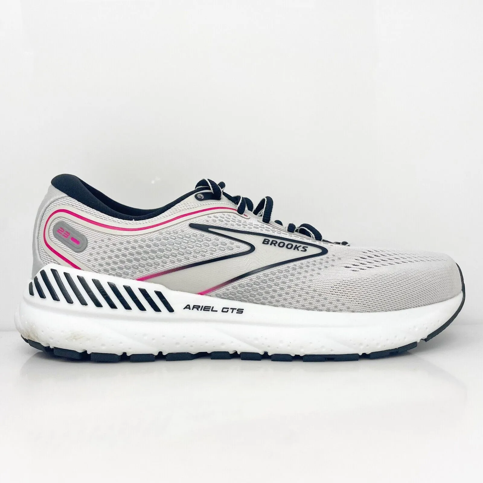 Brooks Womens Ariel GTS 23 1203901B078 Gray Running Shoes Sneakers Size 8 B