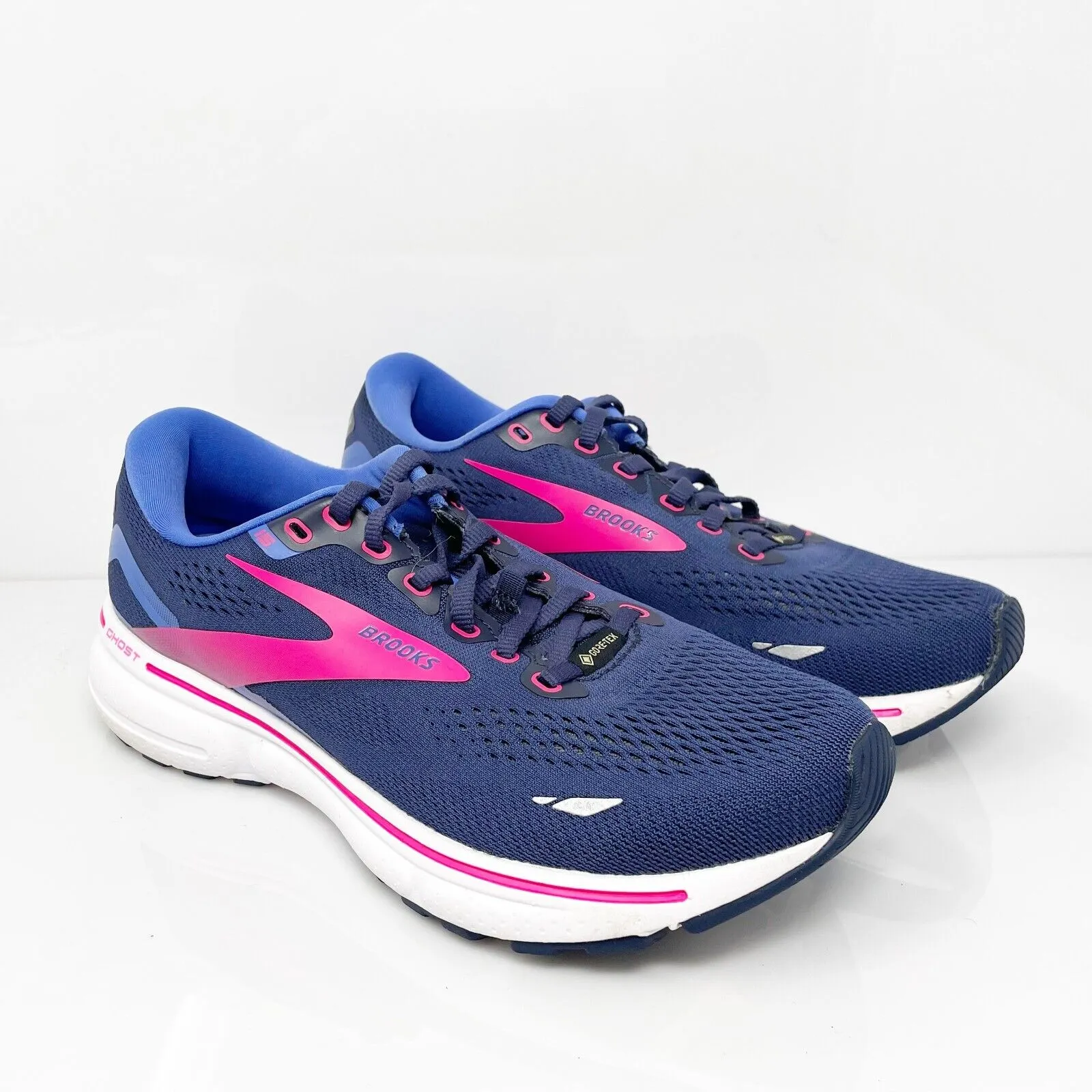 Brooks Womens Ghost 15 GTX 1203821B460 Blue Running Shoes Sneakers Size 9 B