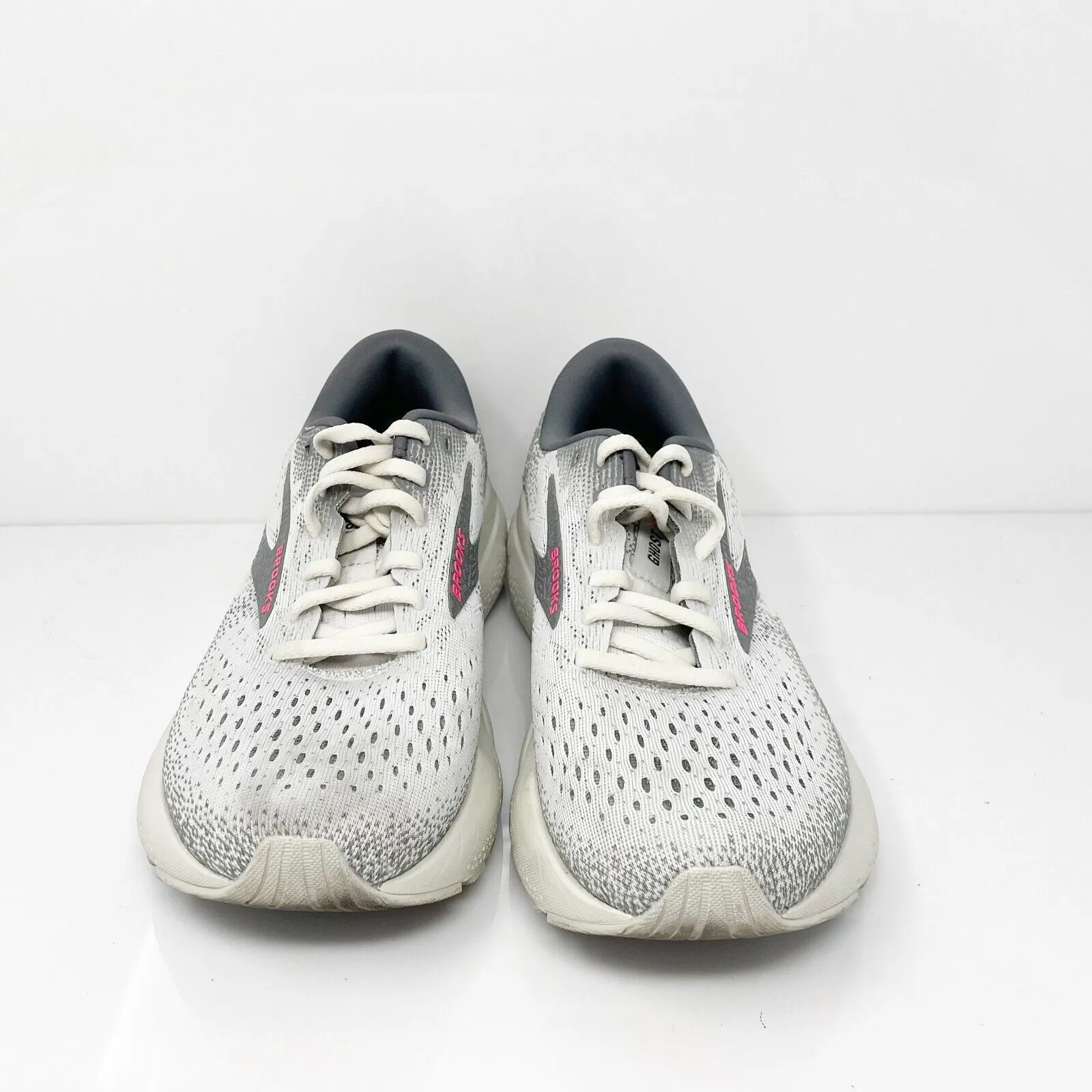 Brooks Womens Ghost 16 1204071B006 Gray Running Shoes Sneakers Size 8 B