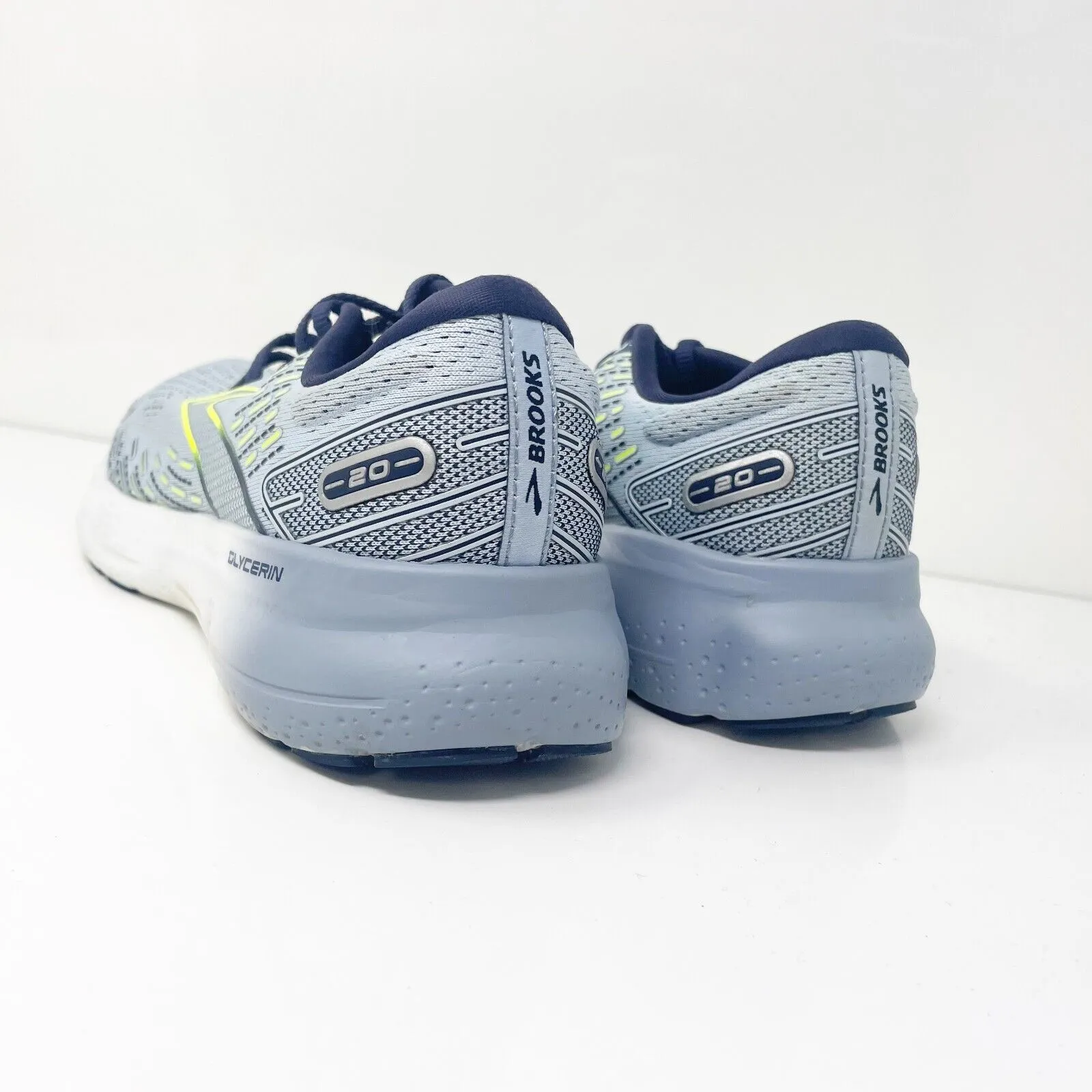 Brooks Womens Glycerin 20 1203691B416 Gray Running Shoes Sneakers Size 8.5 B