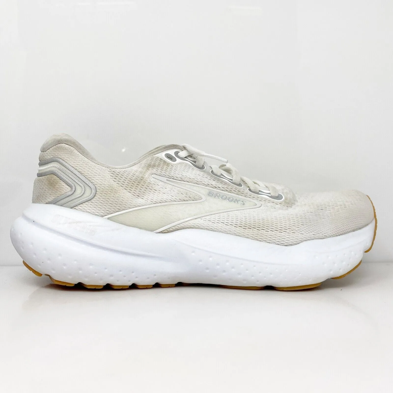 Brooks Womens Glycerin 21 1204081B114 Ivory Running Shoes Sneakers Size 10.5 B