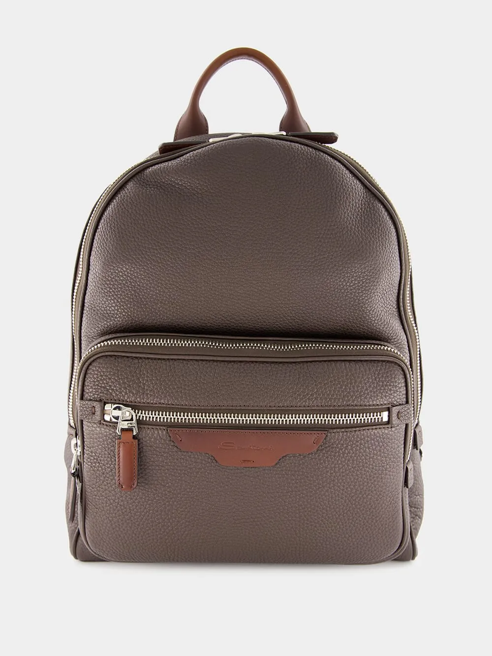 Brown Leather Backpack