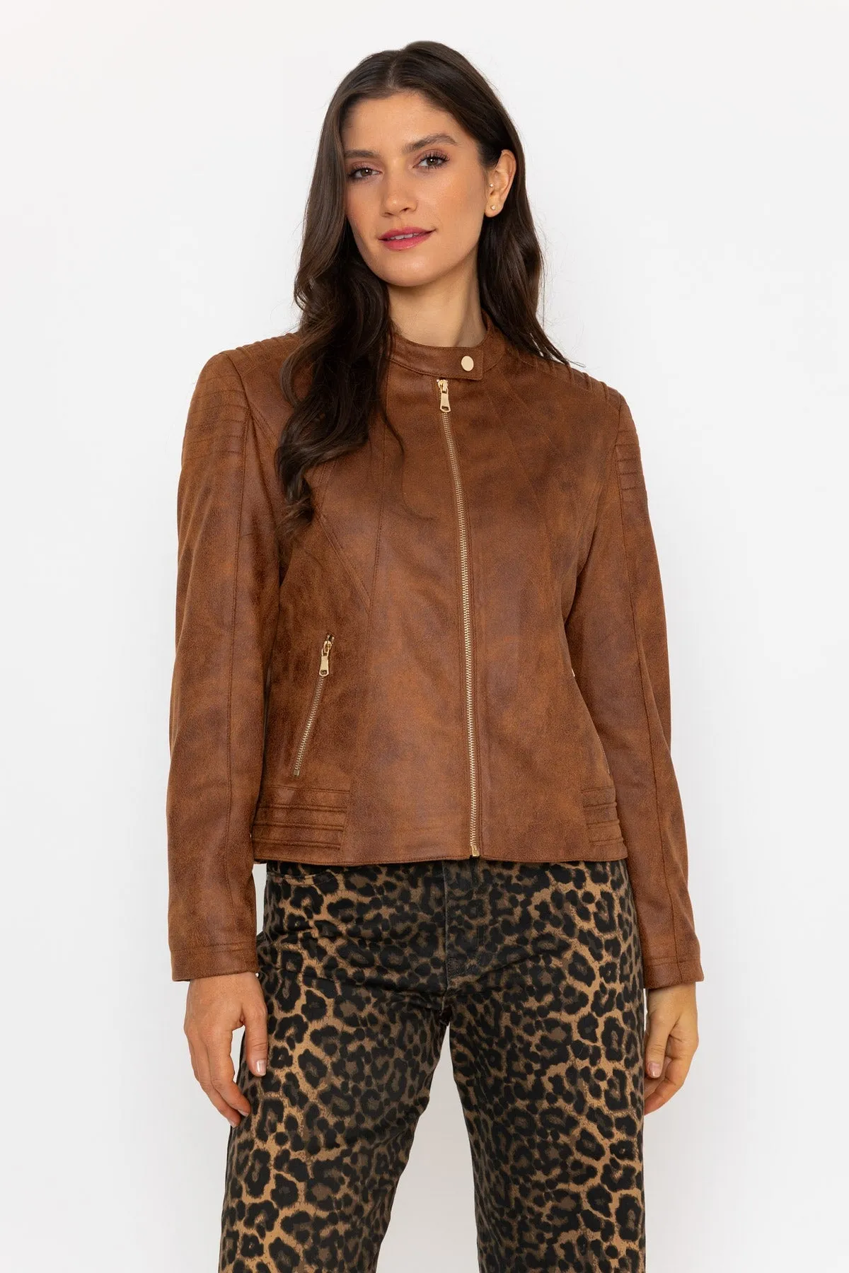 Brown Suedette Jacket