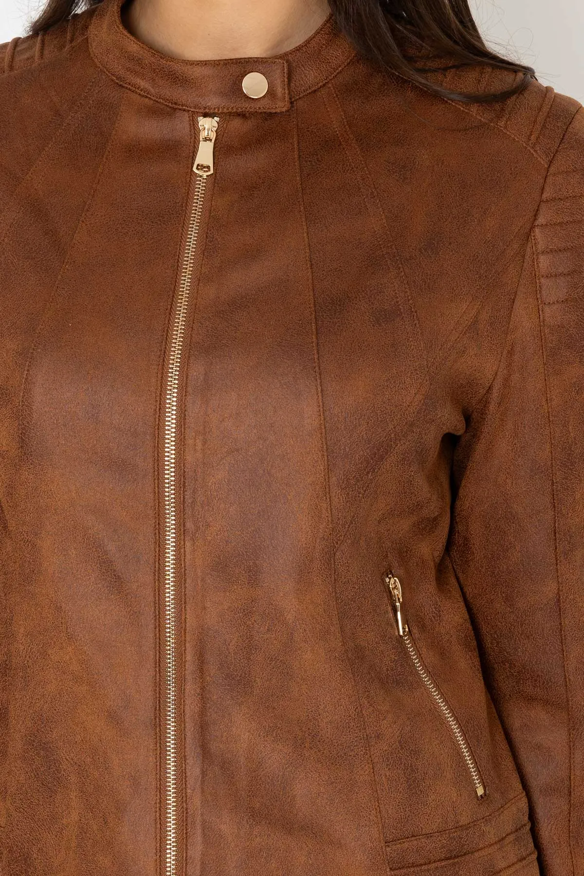 Brown Suedette Jacket