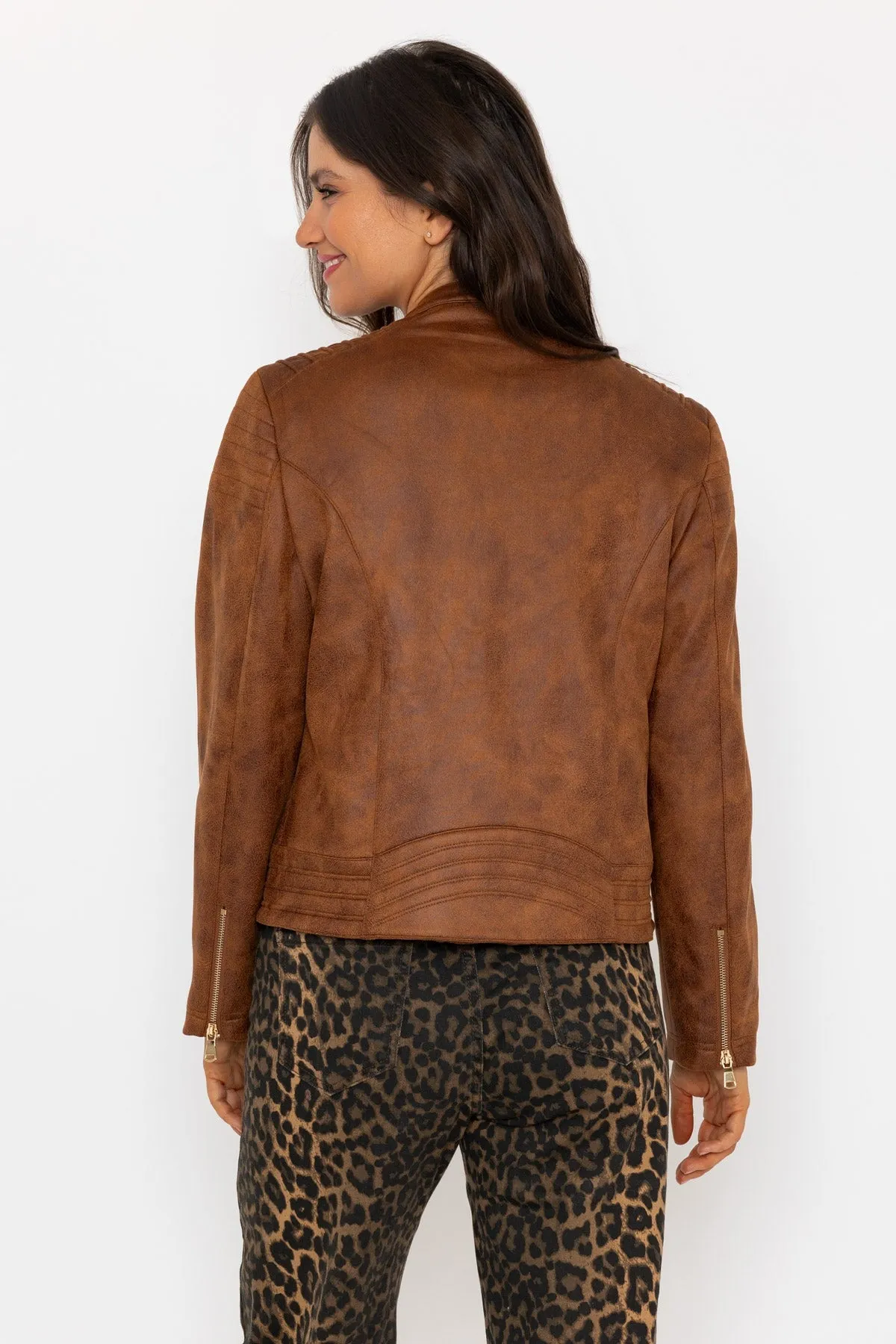 Brown Suedette Jacket