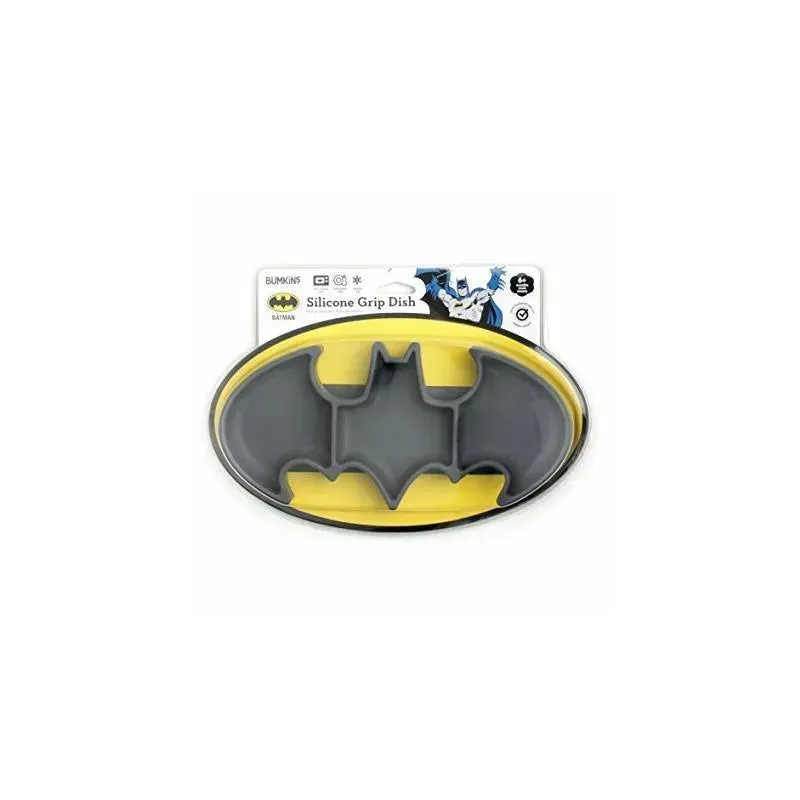 Bumkins - Dc Comics Silicone Grip Dish, Batman