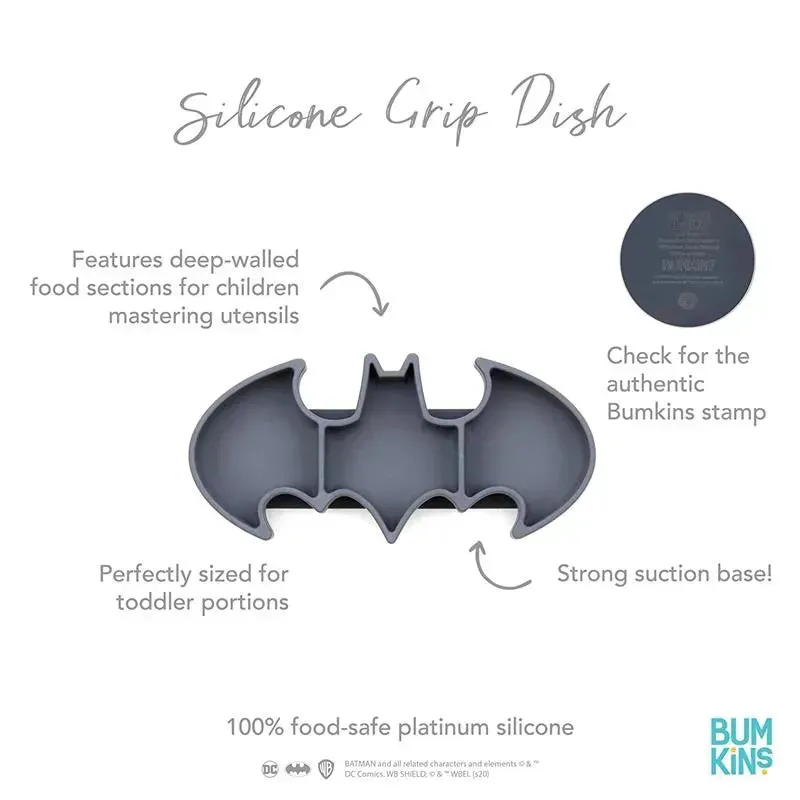 Bumkins - Silicone Grip Dish, Batman