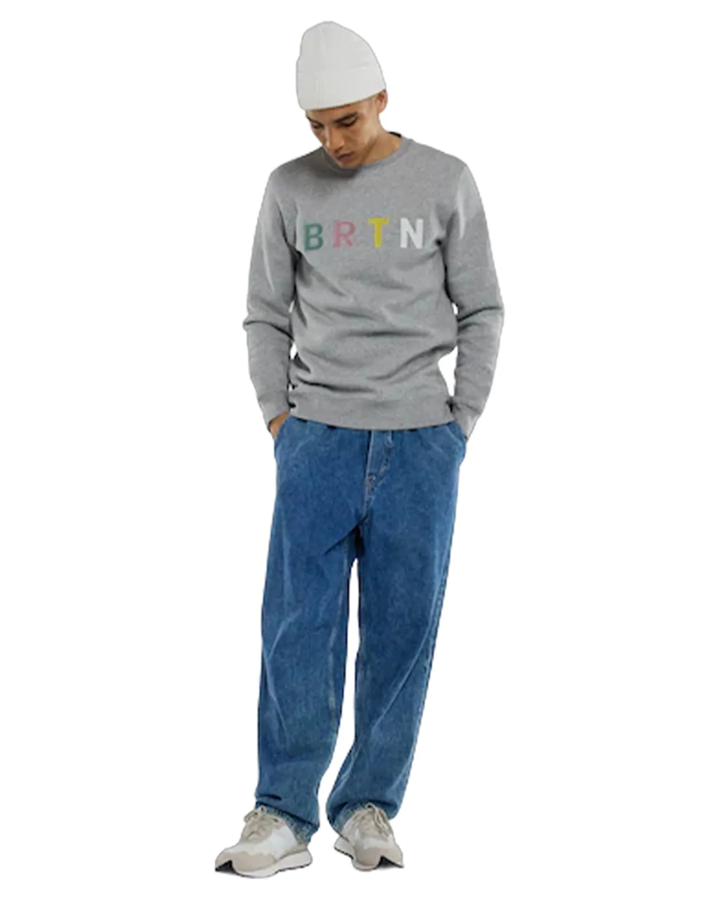 Burton Brtn Crewneck Sweatshirt - Gray Heather Multi