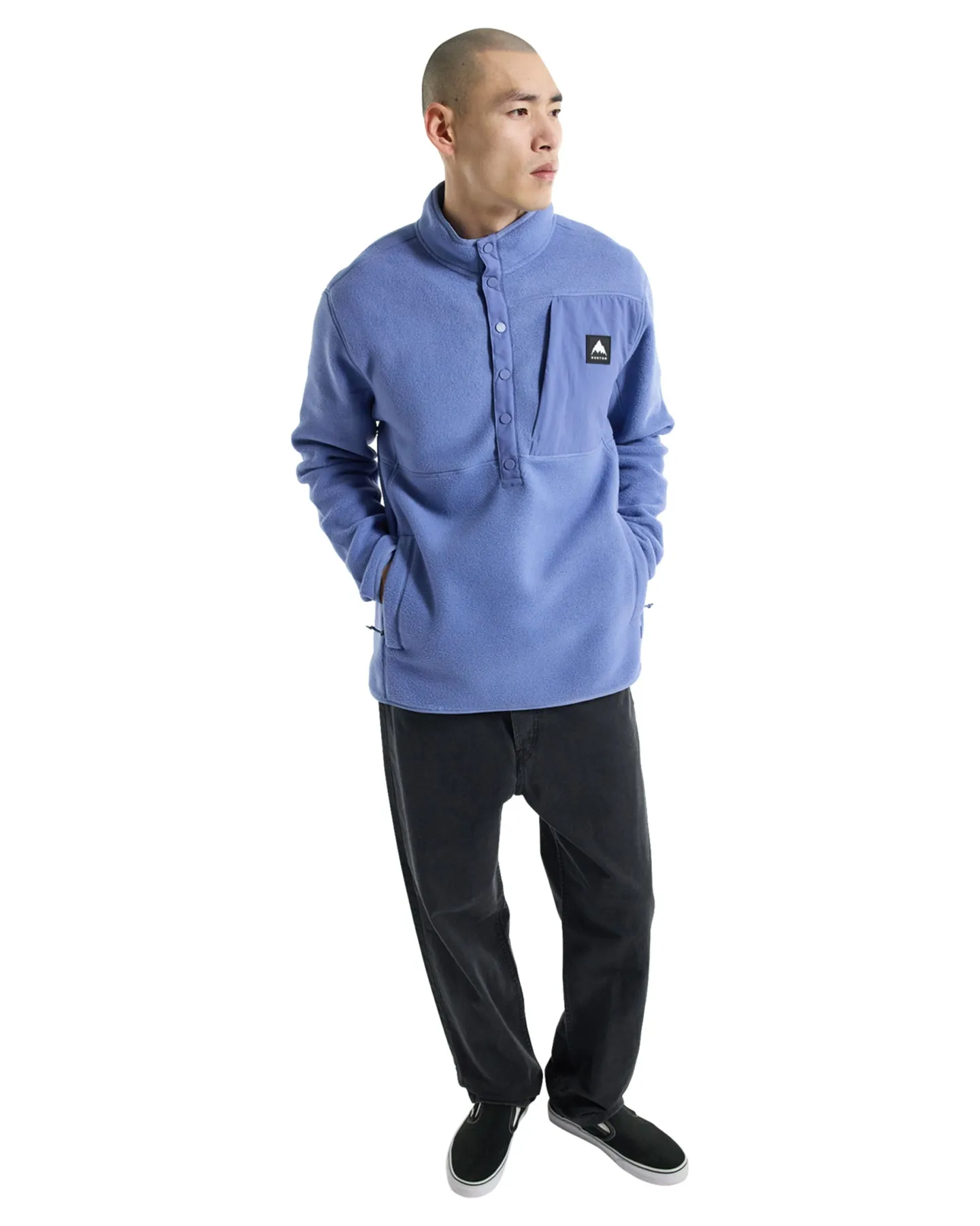 Burton Men's Cinder Fleece Pullover - Slate Blue