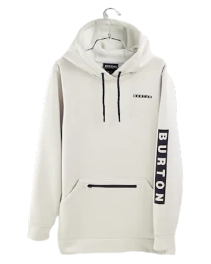 Burton Women's Oak Long Pullover Hoodie - Stout White Heather