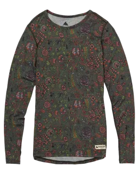 Burton Womens Midweight Merino Crew - Garden Print