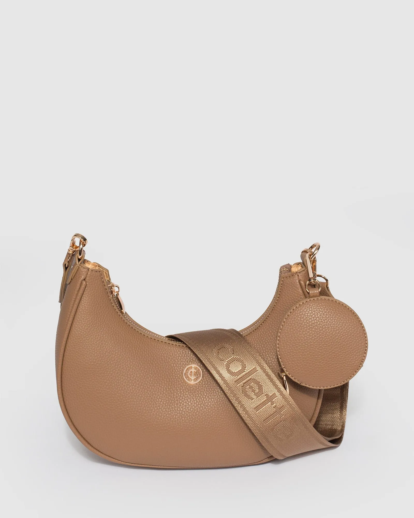 Caramel Flavia Webbing Crossbody Bag