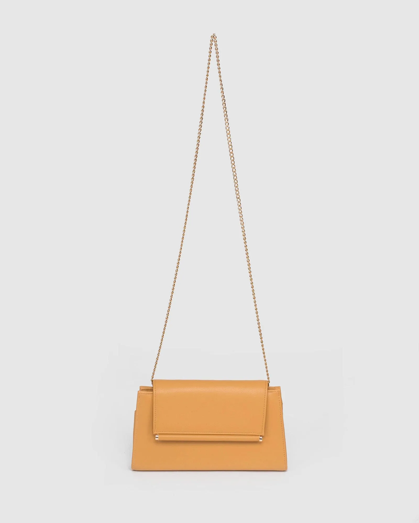 Caramel Folk Clutch Bag