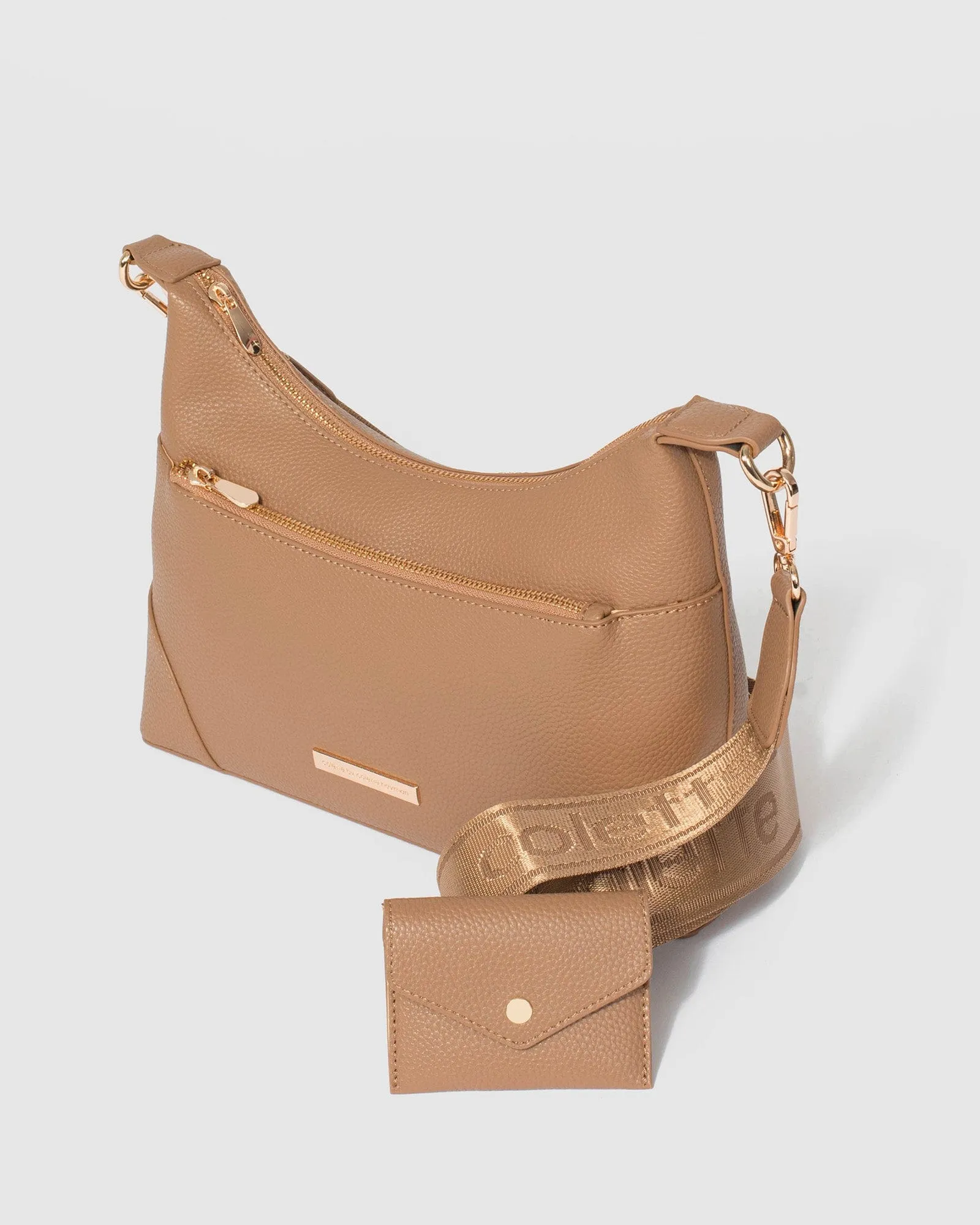 Caramel Jess Webbing Crossbody Bag