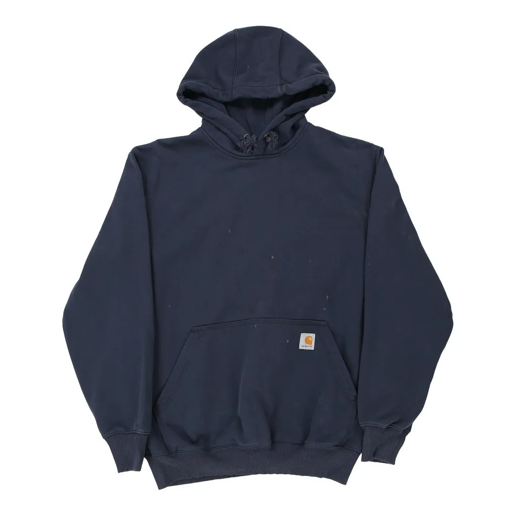 Carhartt Hoodie - Medium Navy Cotton Blend