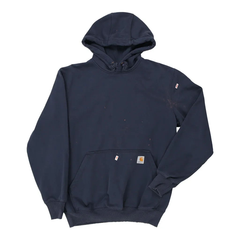 Carhartt Hoodie - Medium Navy Cotton Blend