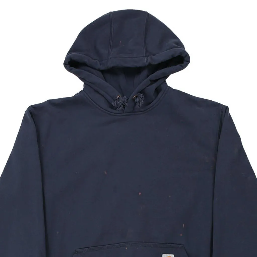 Carhartt Hoodie - Medium Navy Cotton Blend