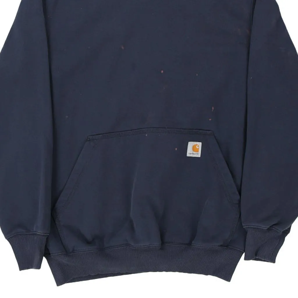 Carhartt Hoodie - Medium Navy Cotton Blend