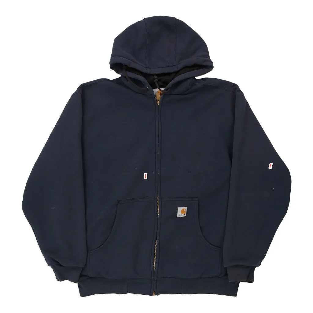 Carhartt Hoodie - XL Navy Cotton Blend