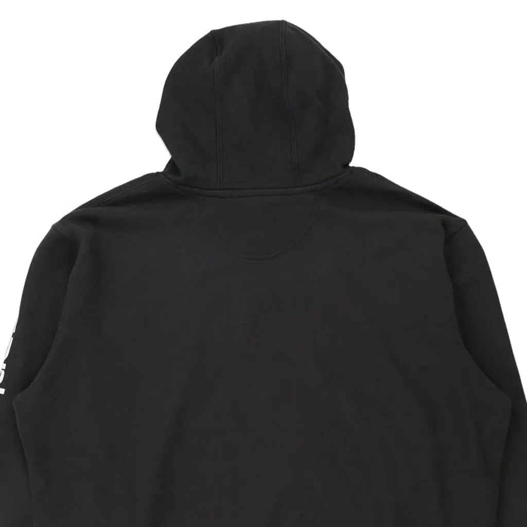 Carhartt Spellout Hoodie - 2XL Black Cotton Blend