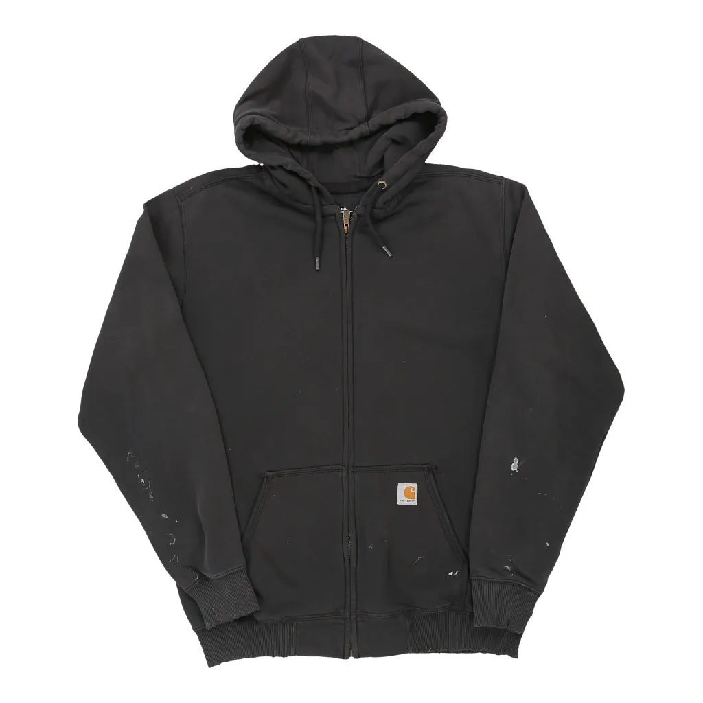 Carhartt Tall Hoodie - Large Black Cotton Blend