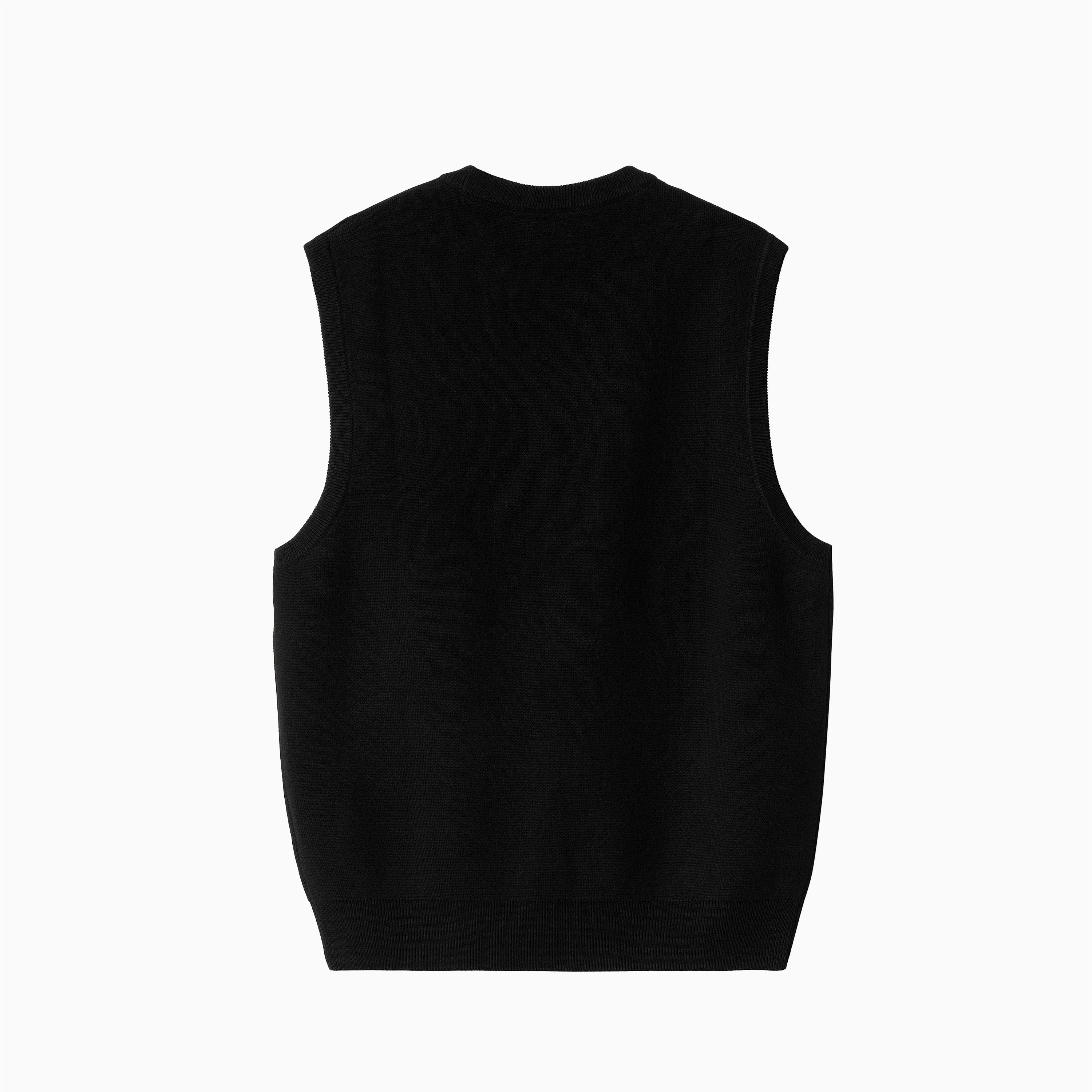 CARHARTT WIP SCRIPT VEST SWEATER BLACK & WHITE - I033696