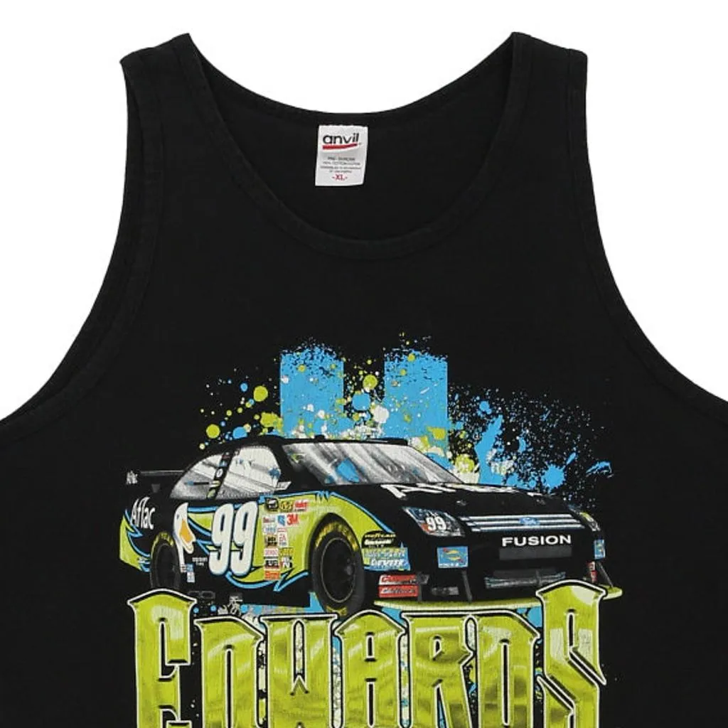 Carl Edwards Anvil Nascar Vest - Medium Black Cotton