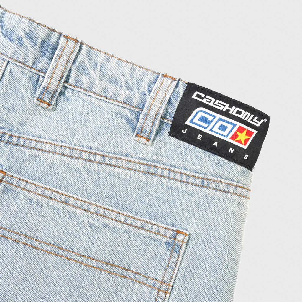 Cash Only - Aleka Denim Cargo Jeans - Light Wash