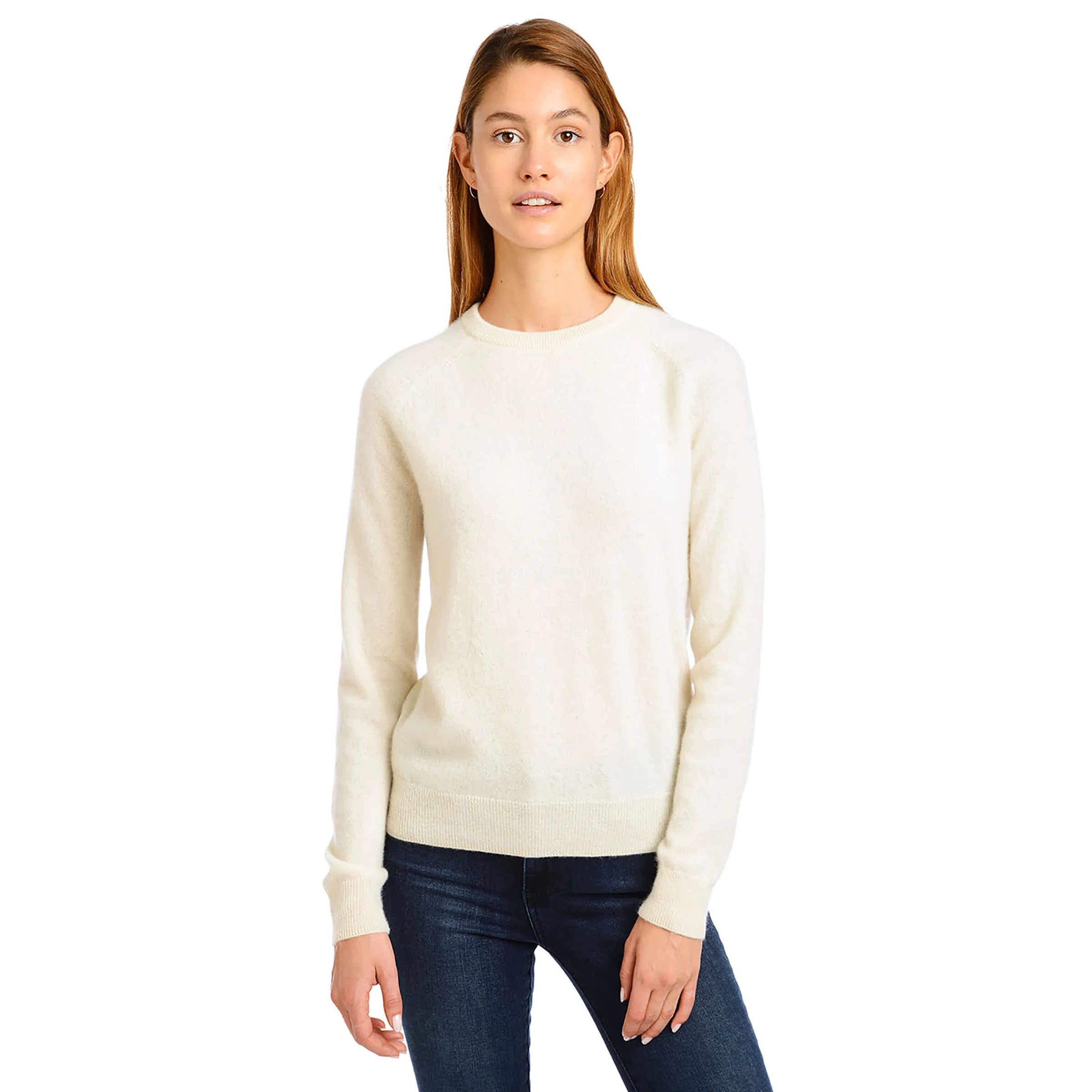 Cashmere Raglan Crew Cambridge Sweater