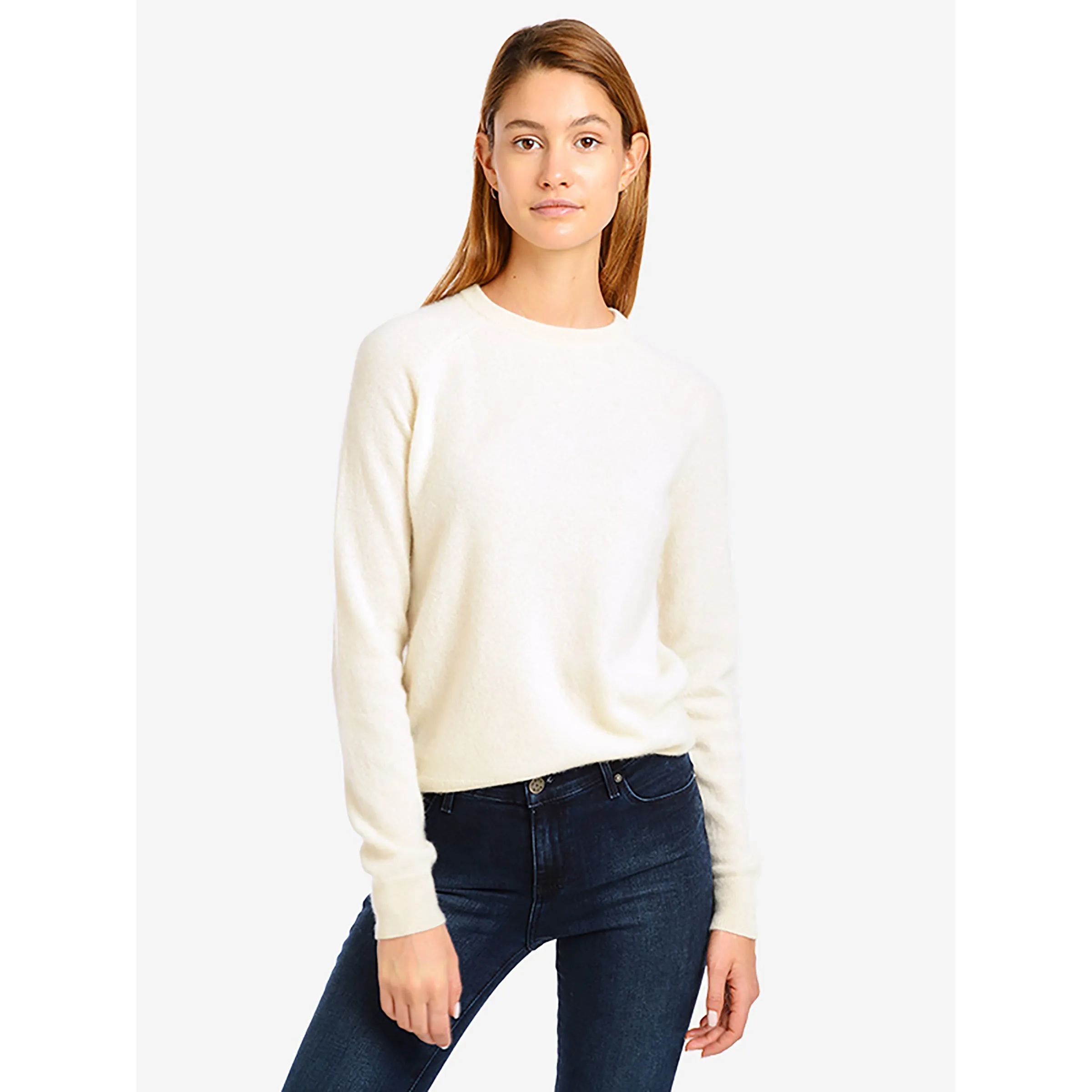 Cashmere Raglan Crew Cambridge Sweater