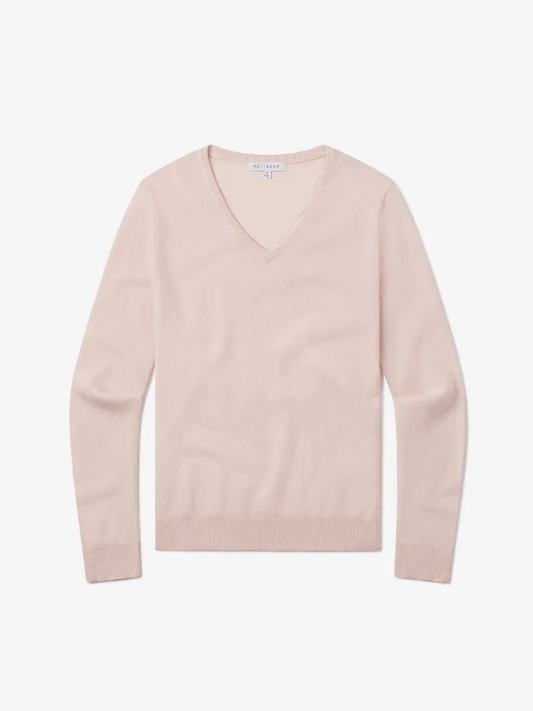 Cashmere V-Neck Willow Sweater