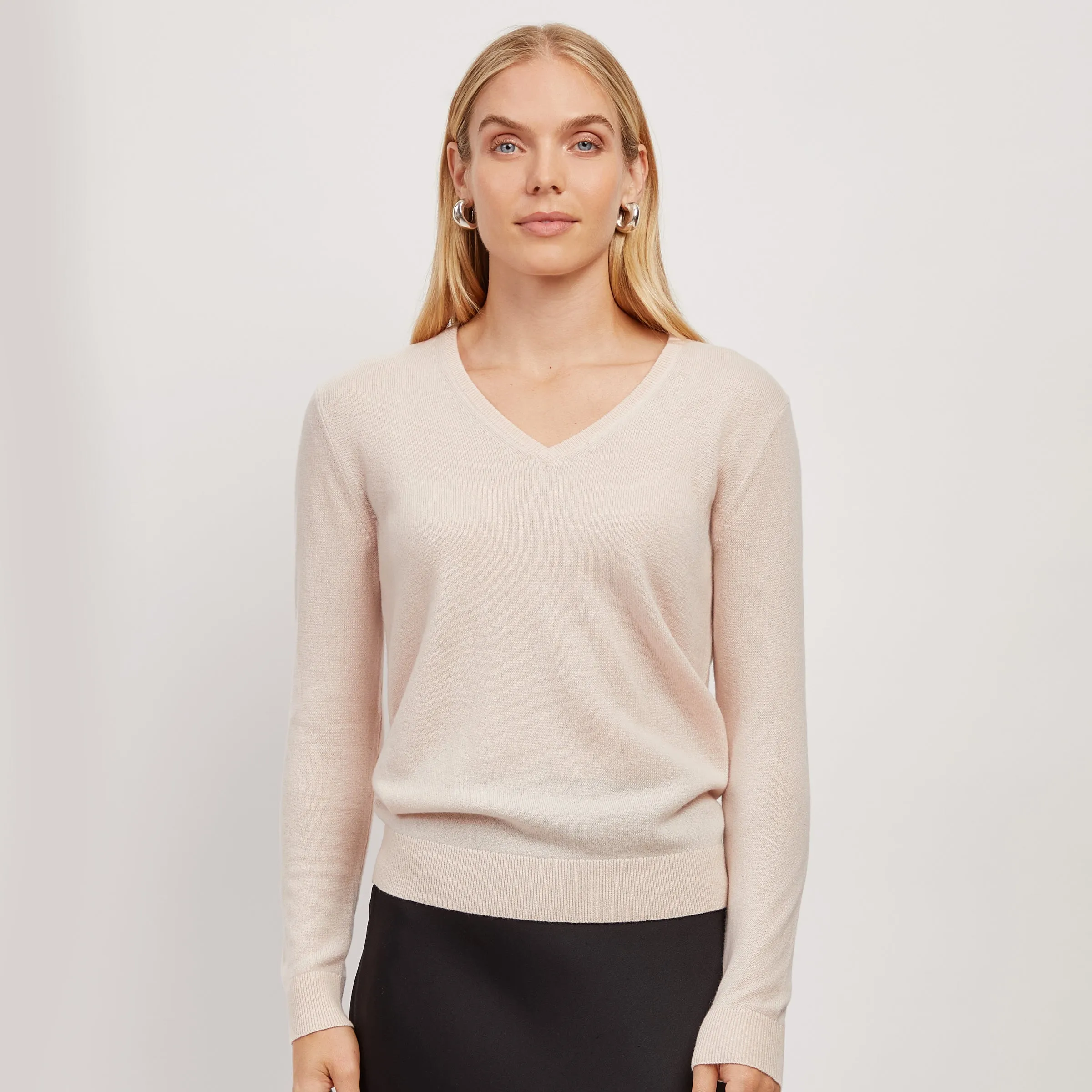 Cashmere V-Neck Willow Sweater