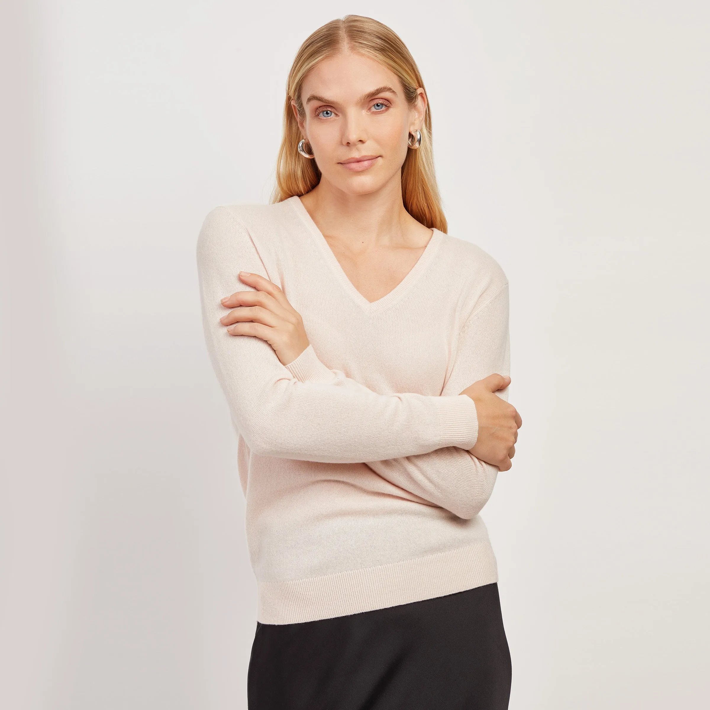 Cashmere V-Neck Willow Sweater