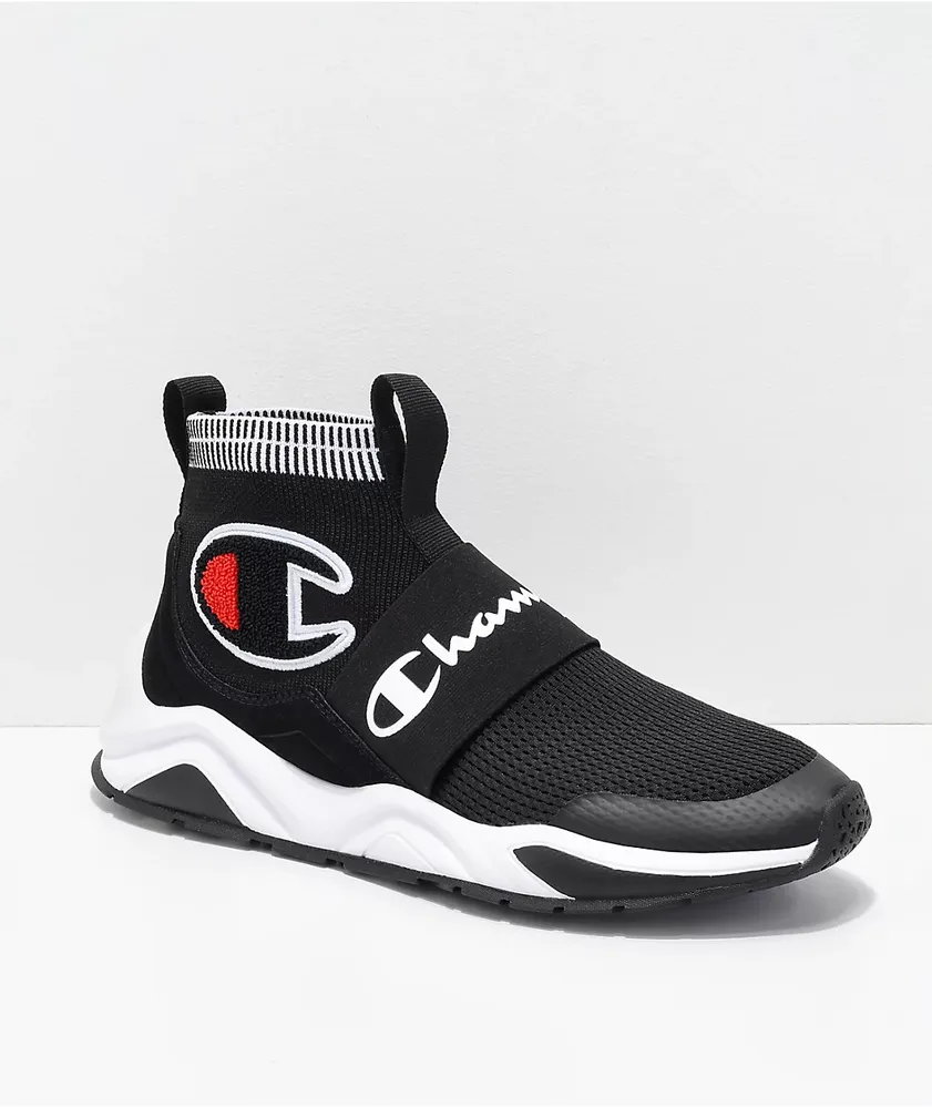 Champion Men's Rally Pro Black & White Shoes