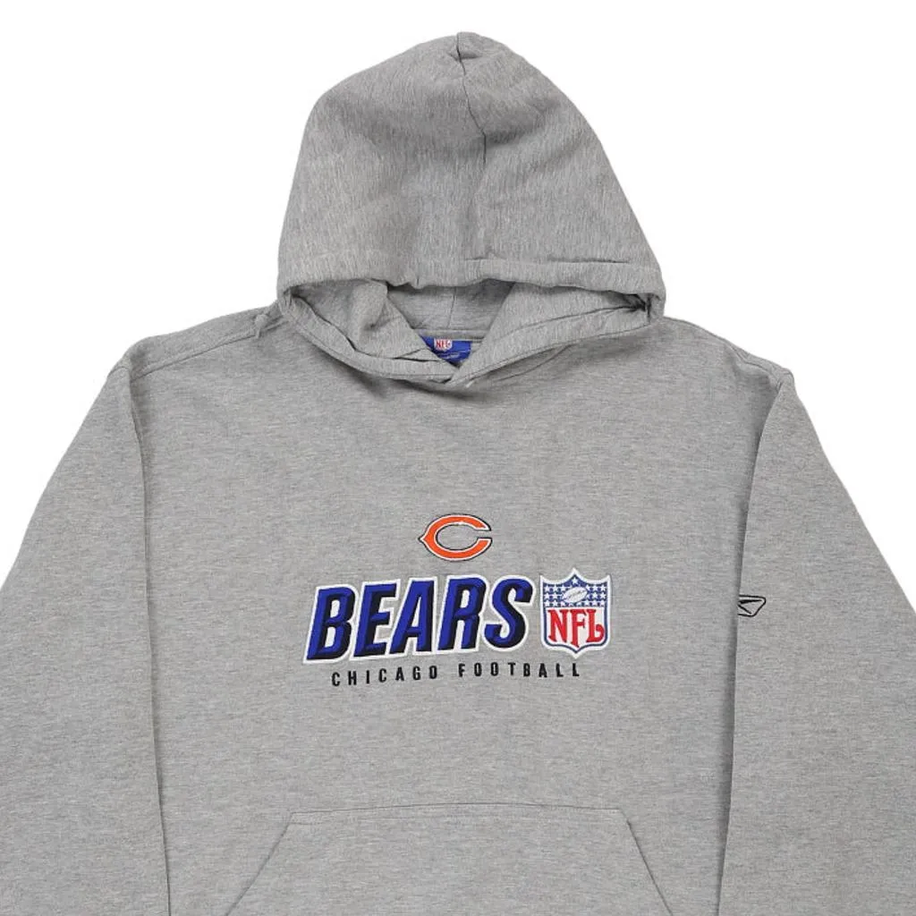 Chicago Bears Reebok NFL Hoodie - Large Grey Cotton Blend