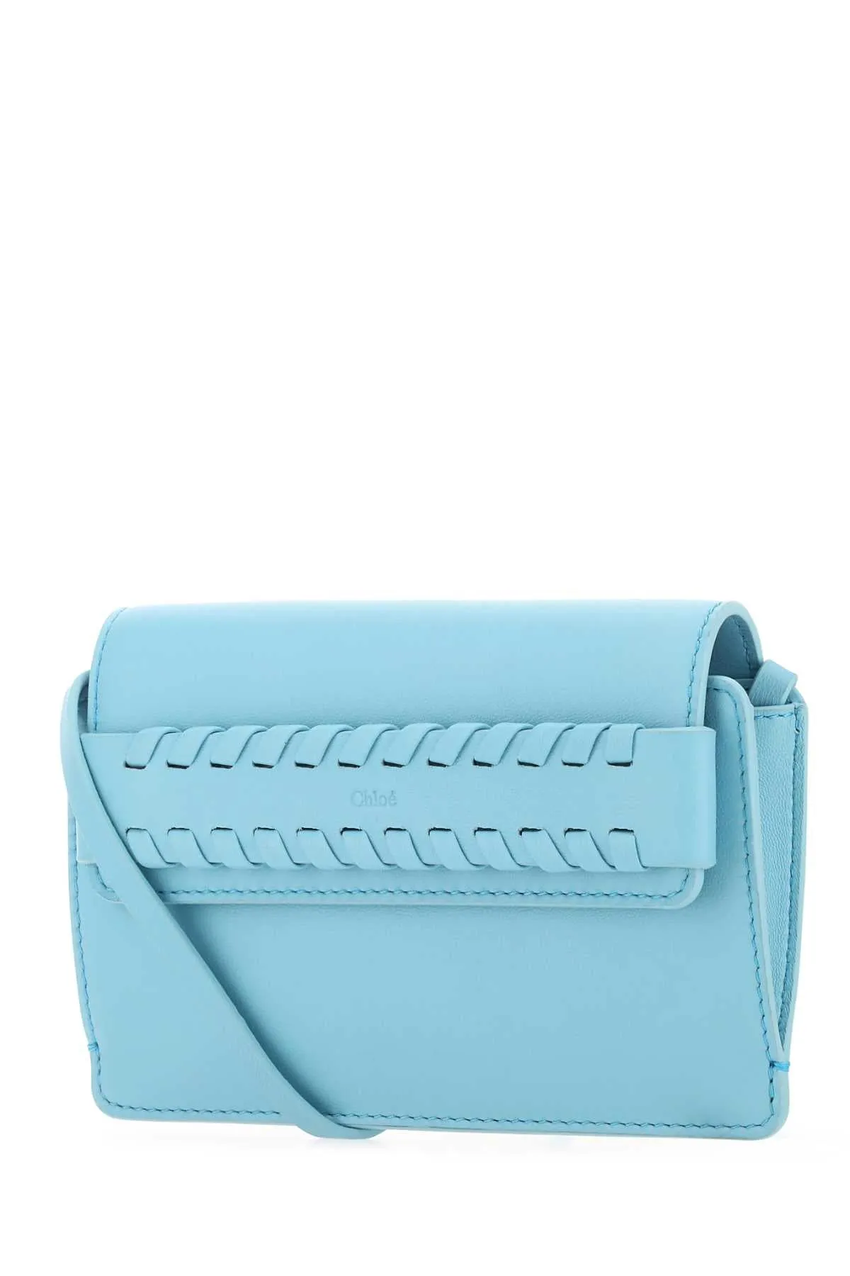 Chloe Light Blue Leather Mony Crossbody Bag