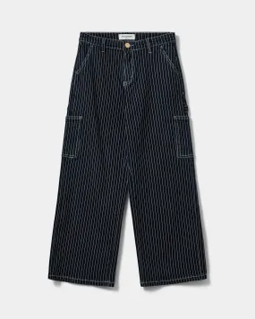 CIANNASY JEANS - Dark Blue striped