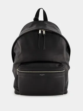 City Matte Leather Backpack