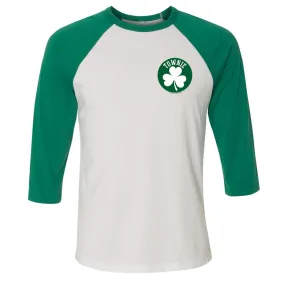 City on a Hill Shamrock Townie 3/4 Sleeve Baseball T-Shirt