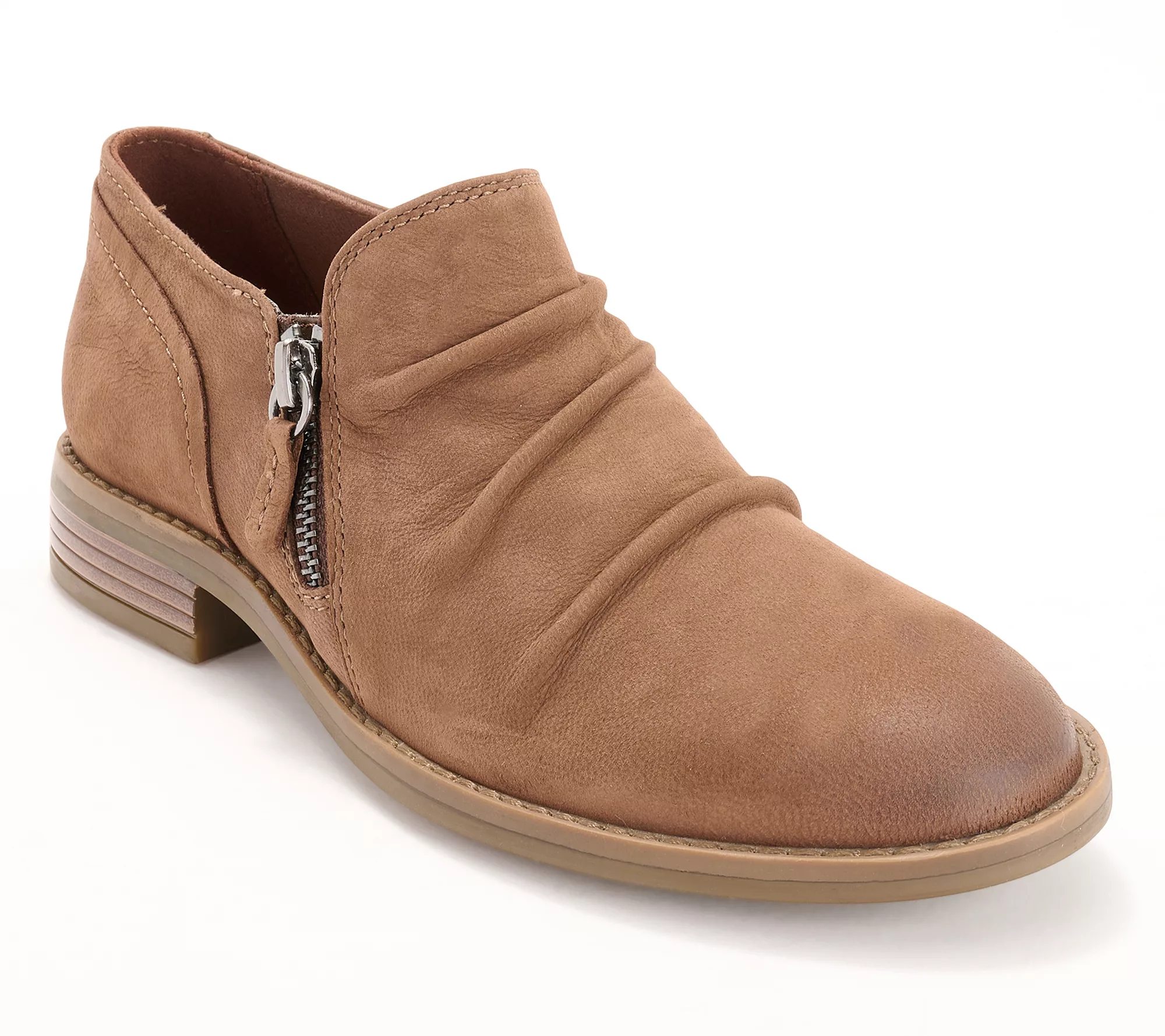 Clarks Collection Leather Side Zip Shooties - Camzin Pace