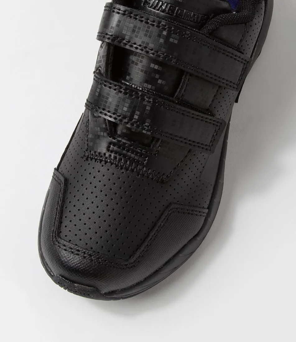 CLARKS Hero Jnr Adj E Mc Black Synthetic Leather Sneakers
