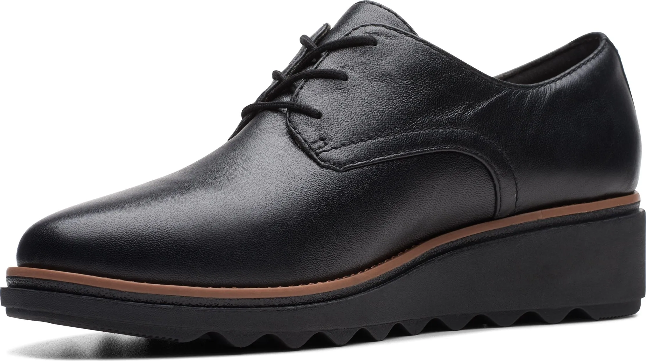 Clarks Sharon Rae Black Leather