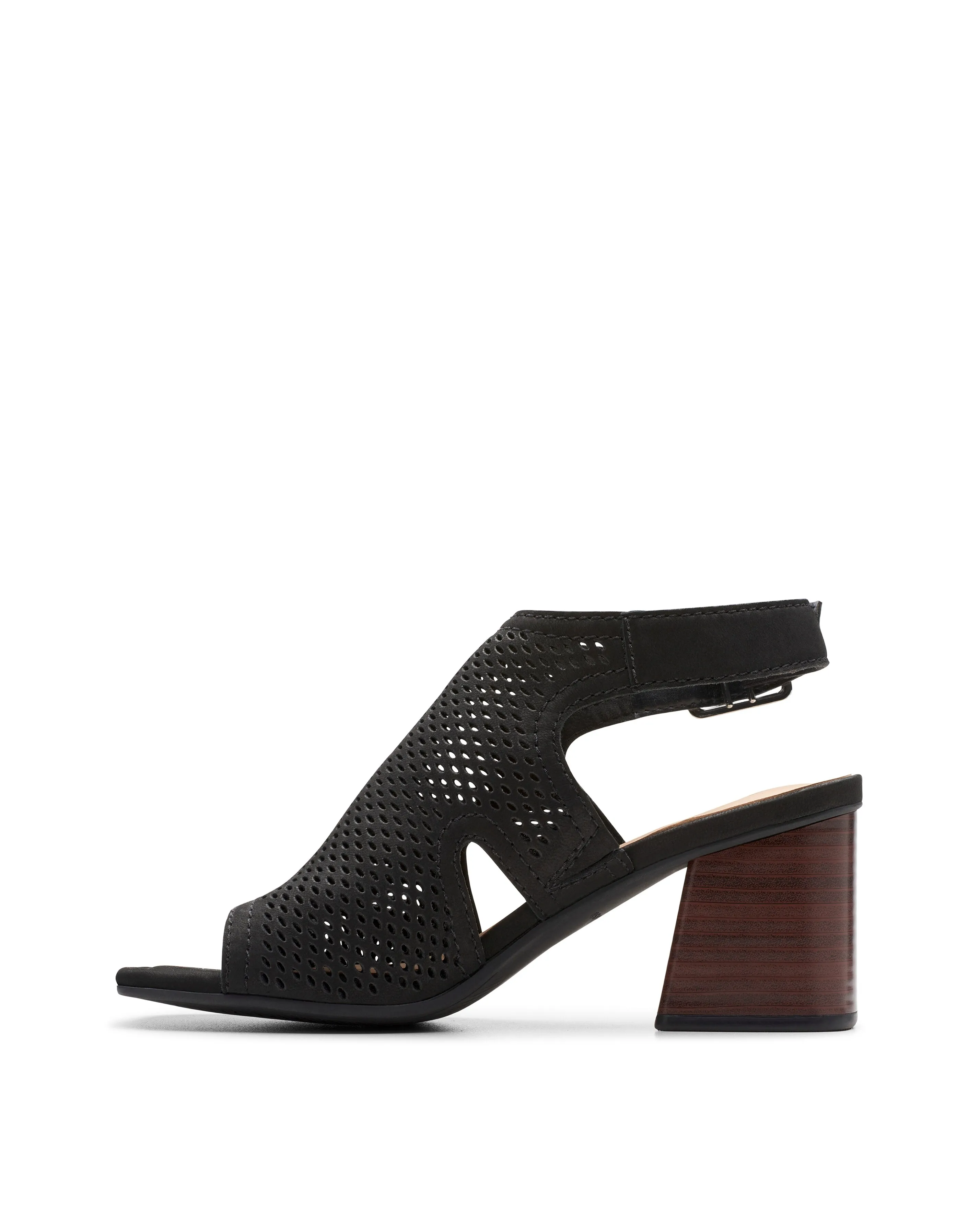 Clarks Siara 65 Suede Heeled Sandal Standard Fit | Simply Be