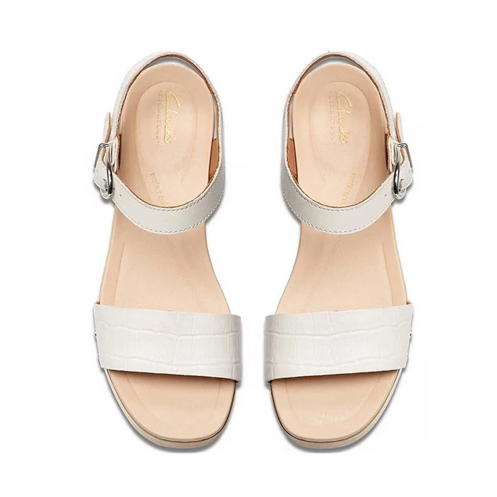CLARKS SIVANNE BAY WHITE - WOMENS
