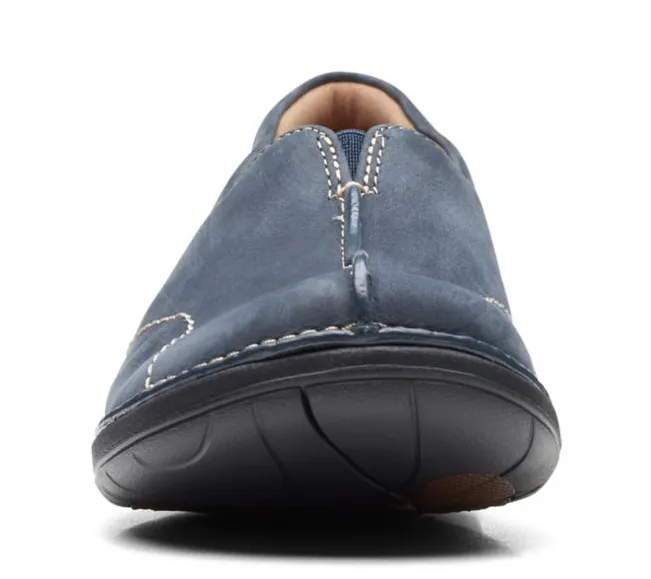 CLARKS UNLOOP STRIDE NAVY NUBUCK