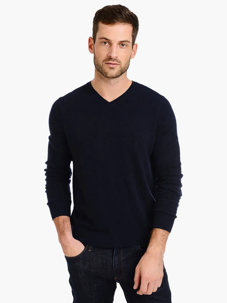 Classic Cashmere V-Neck Bergen Sweater