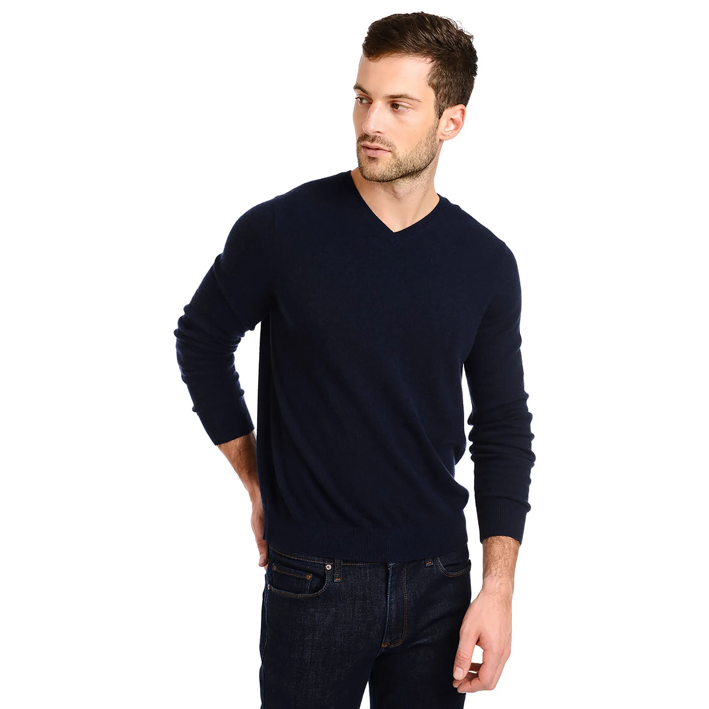 Classic Cashmere V-Neck Bergen Sweater