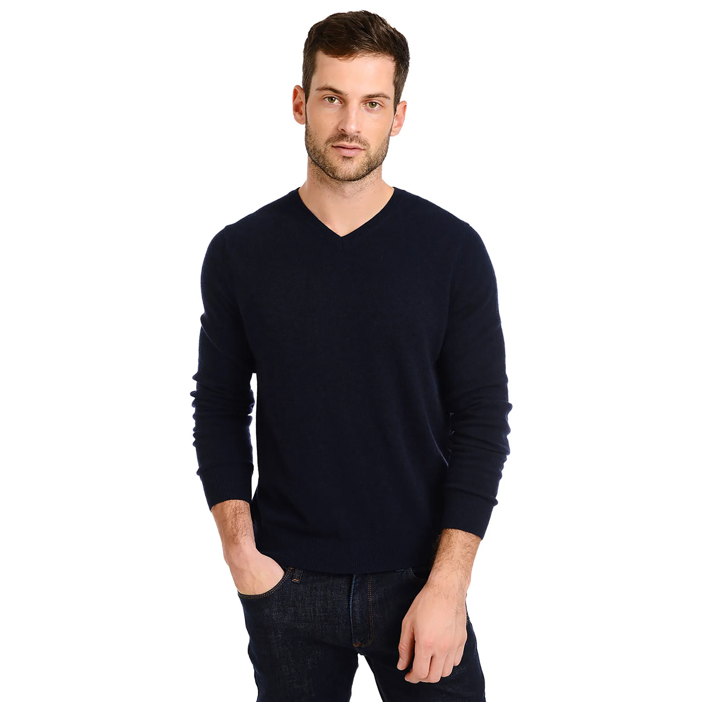 Classic Cashmere V-Neck Bergen Sweater